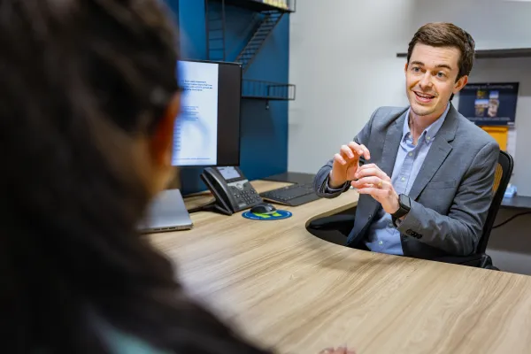 In person banking appointment with banking advisor